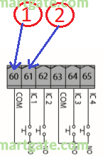 Wiring diagram for BFT IGEA BT (Thalia P Control Panel)